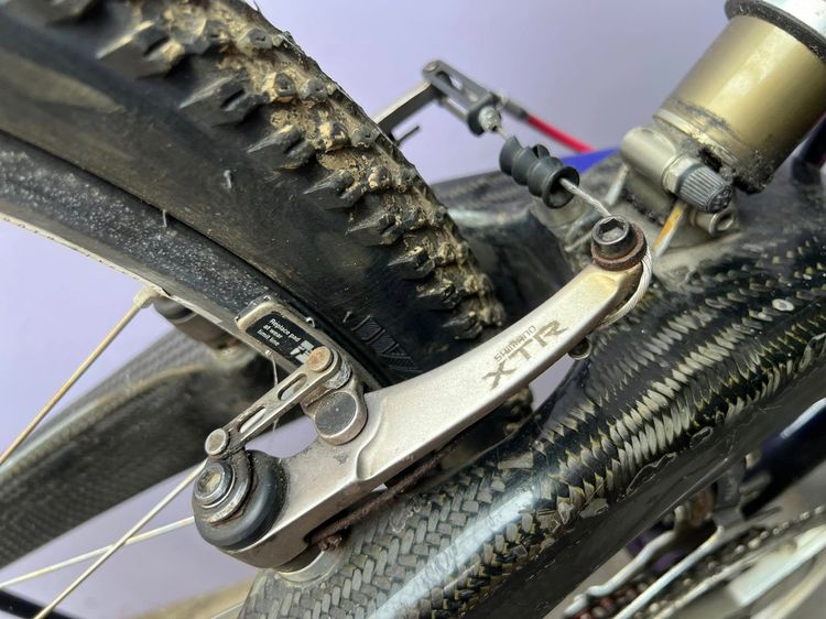 Cannondele super v 2000 ตัว top หาง carbon หายากมากสภาพนี้ อะไหล่เป็น xtr กรุป รูปที่ 10