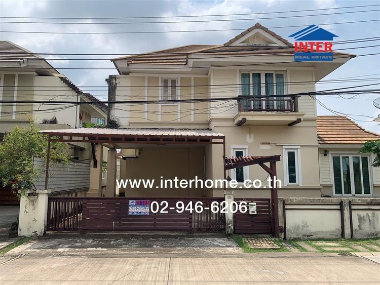 บ้านเดี่ยว 2 ชั้น 64 ตร.ว. หมู่บ้านสวนตาล นันดา ใกล้สำนักงานที่ดินบึงกุ่ม ถนนราษฎร์พัฒนา ถนนรามคำแหง เขตสะพานสูง กรุงเทพมหานคร