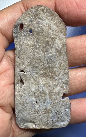 พระขุนแผนสะกดทัพเนื้อตะกั่วสนิมแดง กรุท่าเสา กาญจนบุรี รูปที่ 5