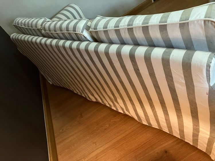 🛋️ ขายถูก โซฟาผ้า 3 ที่นั่ง Vintage Classic Cottage Style ขนาดกว้าง 194cm. ลึก81cm. สูง80cm. แบบผ้าถอดซักได้ รูปที่ 8