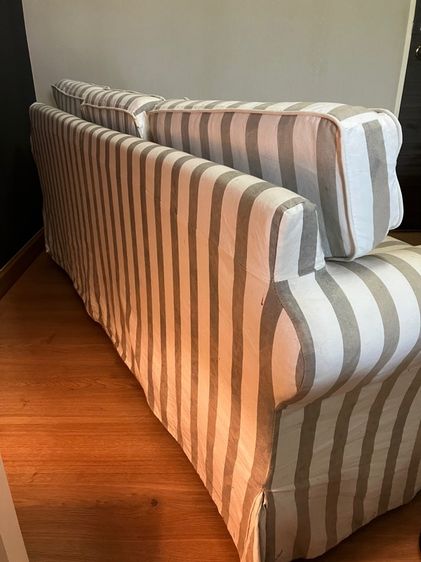  🛋️ ขายถูก โซฟาผ้า 3 ที่นั่ง Vintage Classic Cottage Style ขนาดกว้าง 194cm. ลึก81cm. สูง80cm. แบบผ้าถอดซักได้ รูปที่ 9