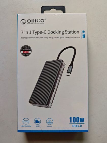 ORICO USB C 7 in 1 USB หลากหลาย3.0 HDMI PD 100 W รูปที่ 2
