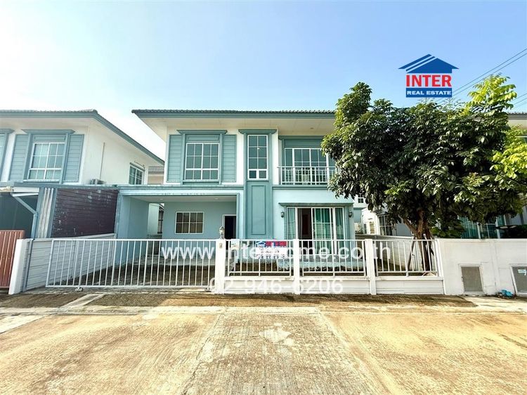 บ้านเเฝด 2 ชั้น 39.7 ตร.ว. หมู่บ้านเอ็มเวนิวเวสต์เกต ซอยวัดลาดปลาดุก ถนนกาญจนาภิเษก ถนนเลียบคลองลาดปลาดุก บางบัวทอง นนทบุรี