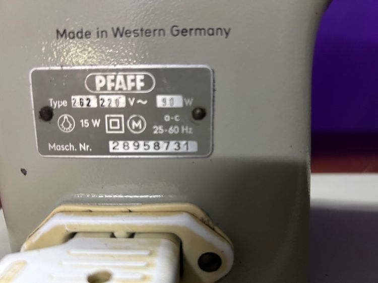 ขายจักรเย็บผ้าซิกแซ็ก PFAFF 262 มอเตอร์ รูปที่ 7