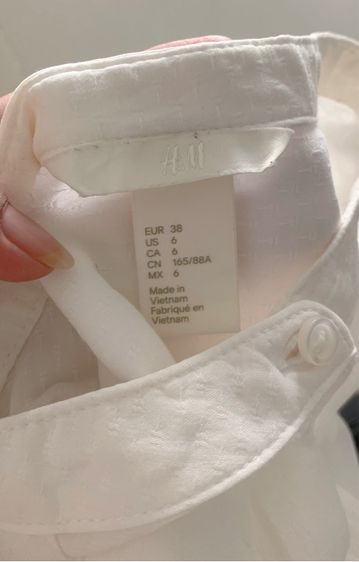 เสื้อขาว Zara HM รูปที่ 6