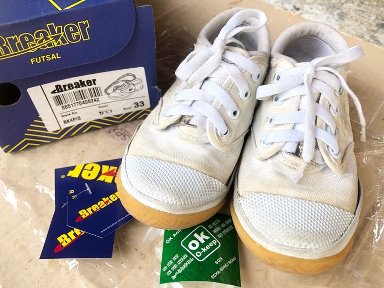 รองเท้าผ้าใบนักเรียน เปอร์ 33 มือสอง ขายตามสภาพ รูปที่ 2