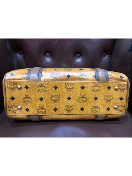 กระเป๋า MCM COGNAC ALMA กระเป๋าหนัง Visetos Cognac  มือสอง รับประกันของแท้  รูปที่ 7