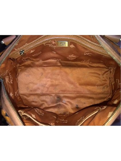 กระเป๋า MCM COGNAC ALMA กระเป๋าหนัง Visetos Cognac  มือสอง รับประกันของแท้  รูปที่ 3