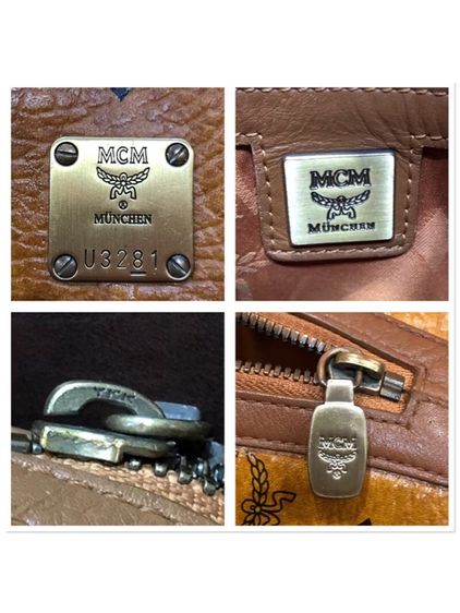กระเป๋า MCM COGNAC ALMA กระเป๋าหนัง Visetos Cognac  มือสอง รับประกันของแท้  รูปที่ 4