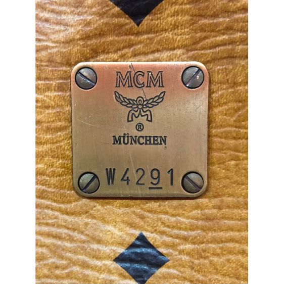 MCM Visetos Alma Cognac กระเป๋าบอสตัน  MCM VISETOS กระเป๋าถือ COGNAC ไซ้ส์S12”แท้ ไม่แท้ยินดีคืนเงิน รูปที่ 3