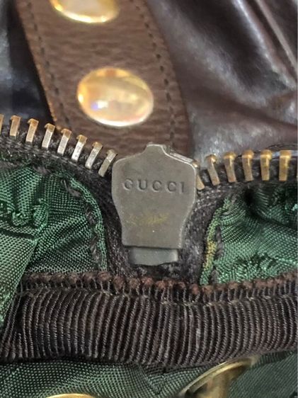 กุชชี่กระเป๋าบอสตัน Gucci Brown Babouska สีน้ำตาลเข้ม รับประกันของแท้  รูปที่ 7