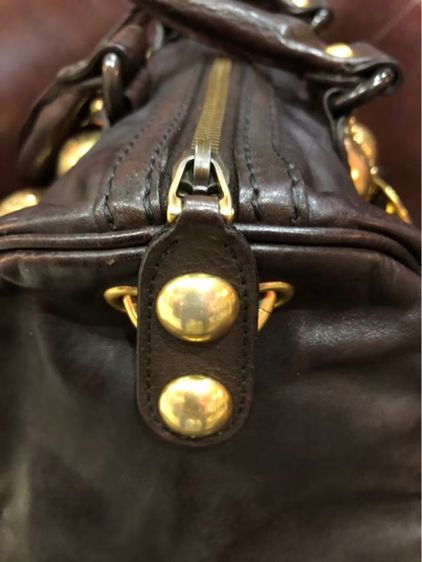 กุชชี่กระเป๋าบอสตัน Gucci Brown Babouska สีน้ำตาลเข้ม รับประกันของแท้  รูปที่ 4