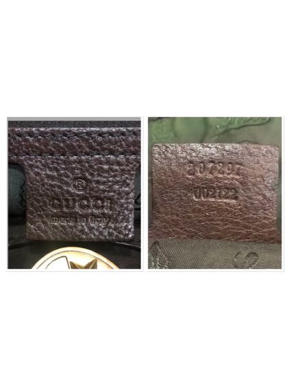 กุชชี่กระเป๋าบอสตัน Gucci Brown Babouska สีน้ำตาลเข้ม รับประกันของแท้  รูปที่ 6