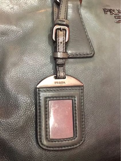 PRADA BL0739 กระเป๋าหนังถือ สะพายไหล่ สี AVIO SFUMATO รับประกันแท้  รูปที่ 7