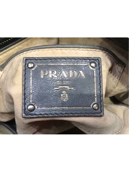 PRADA BL0739 กระเป๋าหนังถือ สะพายไหล่ สี AVIO SFUMATO รับประกันแท้  รูปที่ 6