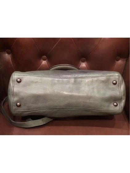PRADA BL0739 กระเป๋าหนังถือ สะพายไหล่ สี AVIO SFUMATO รับประกันแท้  รูปที่ 4