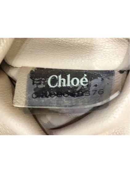 Chloé กระเป๋าคลัทช์หนัง Lizardแท้สีเทา รุ่นหายากสภาพดีมาก รับประกันของแท้  รูปที่ 5