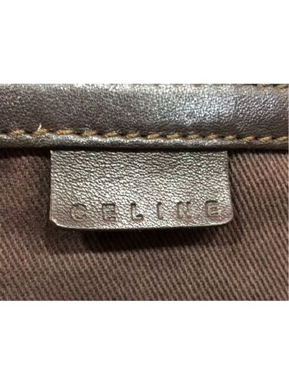 กระเป๋าถือหนังกลับ Céline Celine Brown C Macadam Boogie สีน้ำตาลเข้ม รับประกันของแท้ รูปที่ 7