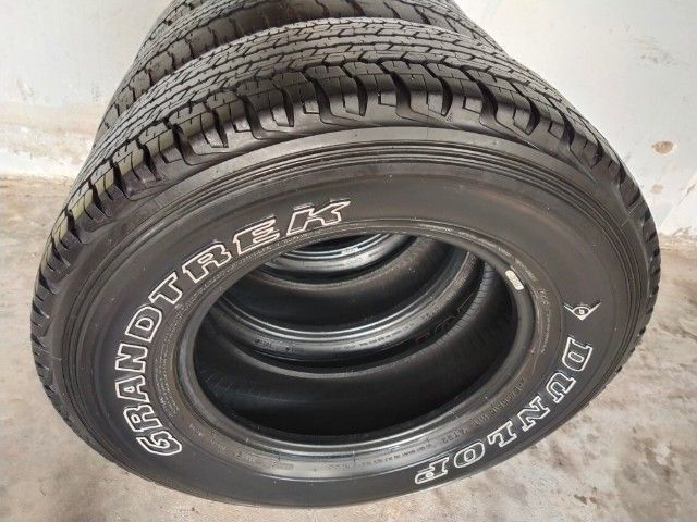  ยกชุด ยางDUNLOP  ยางนิ่ม  ไม่แตกลายงา มีสตรีม1เส้น  245 70 R16  ปี2017 รูปที่ 6