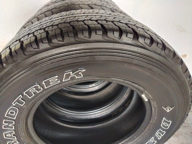  ยกชุด ยางDUNLOP  ยางนิ่ม  ไม่แตกลายงา มีสตรีม1เส้น  245 70 R16  ปี2017 รูปที่ 3