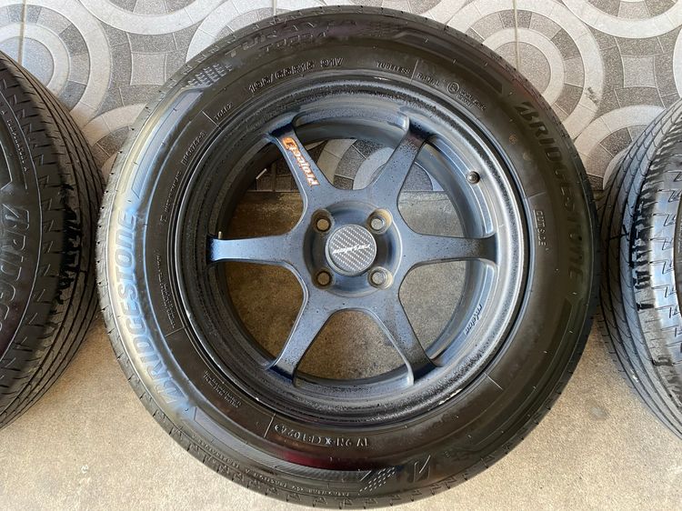 ยาง+ล้อ Bridgestone turanza t005a 195-65r15 ยางสภาพสวย ล้อไม่ดุ้ง รูปที่ 5