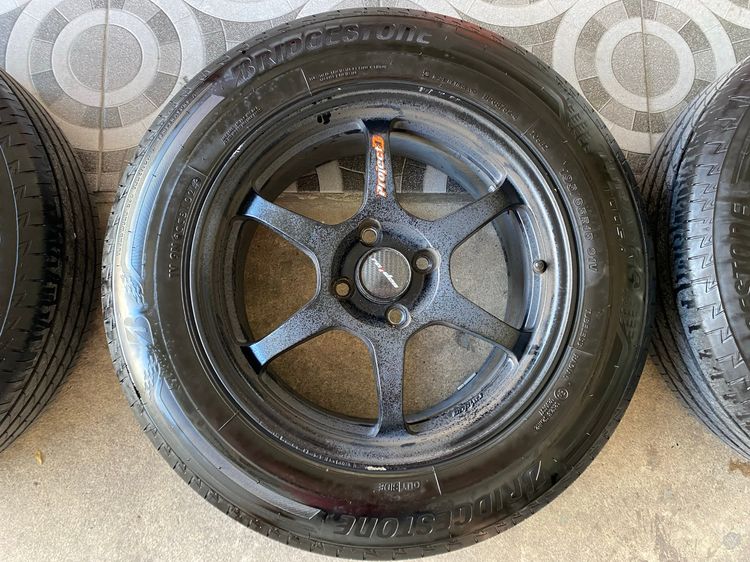 ยาง+ล้อ Bridgestone turanza t005a 195-65r15 ยางสภาพสวย ล้อไม่ดุ้ง รูปที่ 4