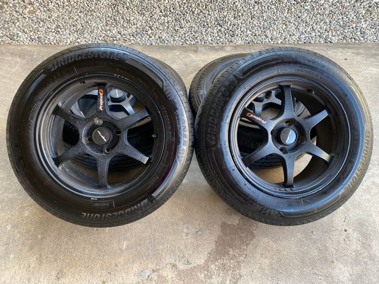ยาง+ล้อ Bridgestone turanza t005a 195-65r15 ยางสภาพสวย ล้อไม่ดุ้ง รูปที่ 2