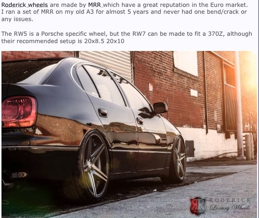 ฝาดุมล้อ RODERICK luxury wheels ของแท้ มือสอง หน้ากว้าง 68 มิล รูปที่ 8