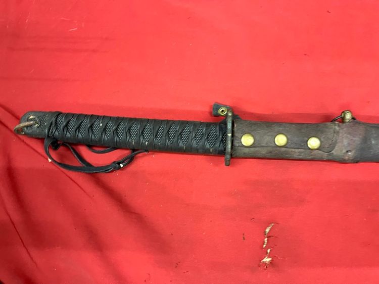 ดาบทหารญี่ปุ่น ซามูไร ปอกหุ้มหนัง รูปที่ 4