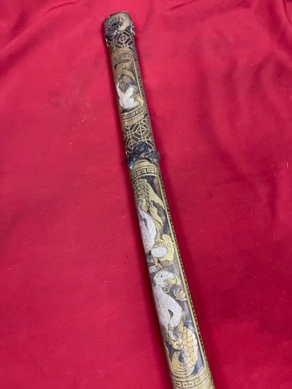 ดาบญี่ปุ่นกะไหล่เงิน ลายหายากA2 รูปที่ 18