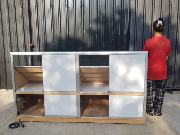 ตู้จิวเวลรี่ ตู้กระจกโชว์สินค้า ตู้โชว์โทรศัพท์ ประตูกระจกแบบสไลด์ รูปที่ 6