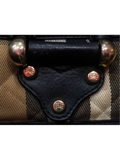 เบอร์เบอรี่ กระเป๋าผ้าใบลาย House Check ขนาดใหญ่ รับประกันของแท้  รูปที่ 4