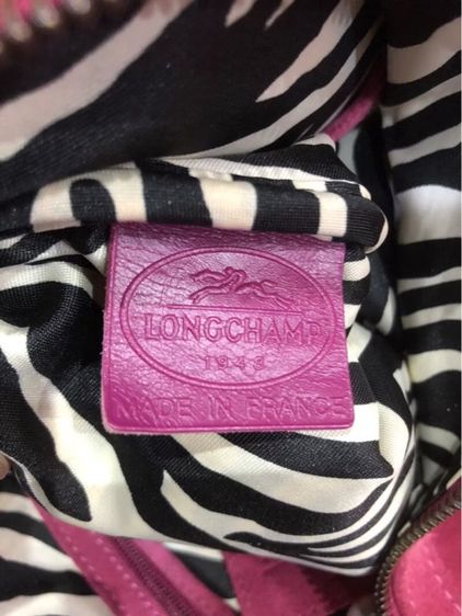 กระเป๋า Longchamp Kate Moss Gloucester Boston - Burgundy Suede รับประกันของแท้ รูปที่ 7