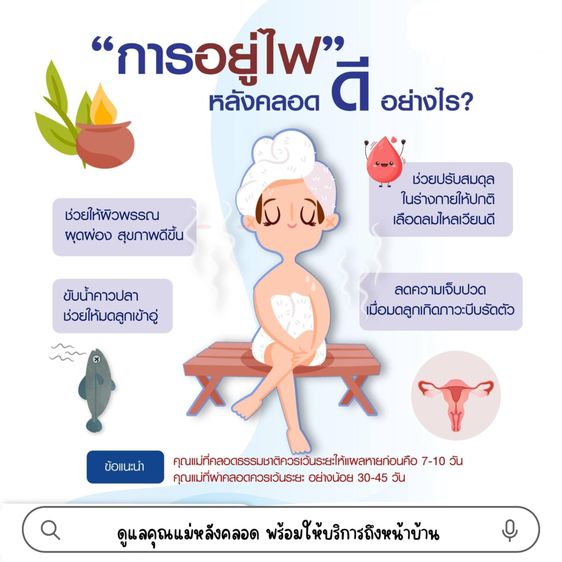 ดูแลคุณแม่หลังคลอด  คอร์ส5วัน 4 ชม. รูปที่ 3