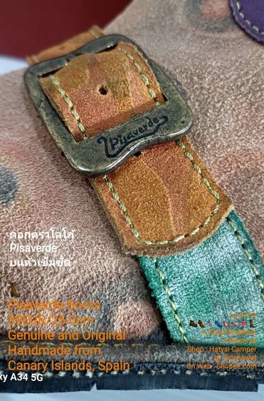 Pisaverde, Women's Boots 39EU(25.0cm) Original Handmade from Canary Islands, Spain ของแท้ มือ 2 สภาพเยี่ยม, รองเท้า Pisaverde หนังแท้ สวยมาก รูปที่ 16