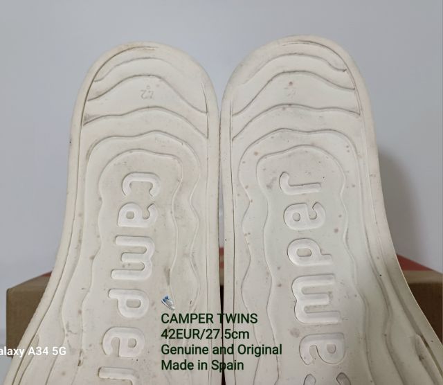 CAMPER TWINS, Slip-on, Unisex 42EU(27.5cm) Original งาน Spain ของแท้ มือ 2 สภาพเยี่ยม, รองเท้า CAMPER ผ้าแคนวาสปั้มลายสี Multicolor สวยมาก รูปที่ 11