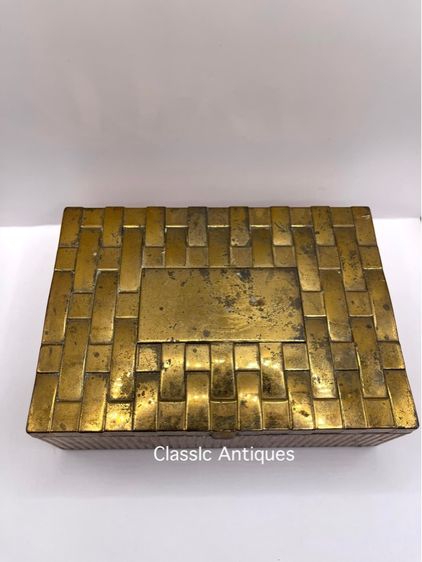 หีบ กล่อง โลหะเก่าโบราณสะสม รูปที่ 6