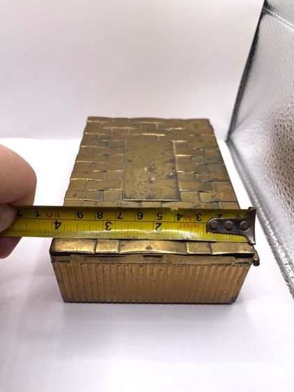 หีบ กล่อง โลหะเก่าโบราณสะสม รูปที่ 14