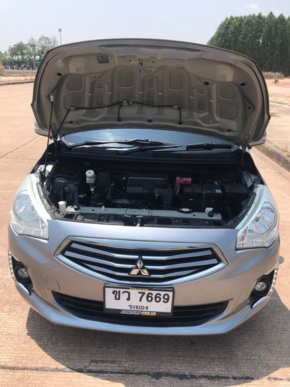 Mitsubishi Attrage 2016 1.2 GLS Sedan เบนซิน ไม่ติดแก๊ส เกียร์อัตโนมัติ เทา รูปที่ 2