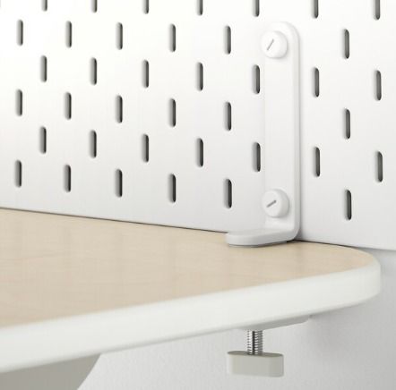 SKÅDIS Ikea ตัวยึดกับ Pegboard ikea สีขาว มือสอง ไม่ได้ใช้แล้ว รูปที่ 2