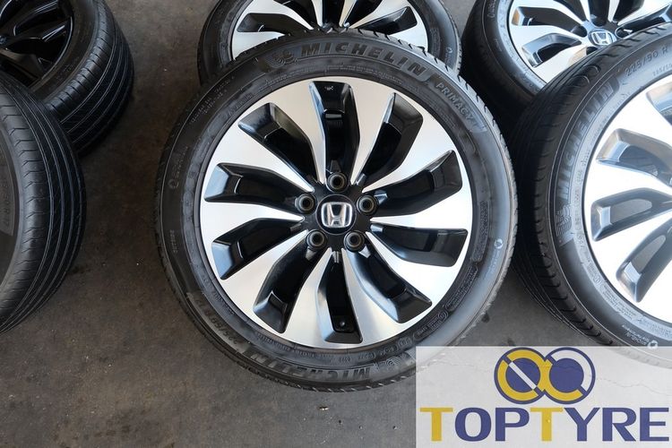 🚘 ล้อ Accord ขอบ17นิ้ว + ยาง Michelin  Primacy4 TOP ขนาด 225 50R17  ปี22 🌈 รูปที่ 2