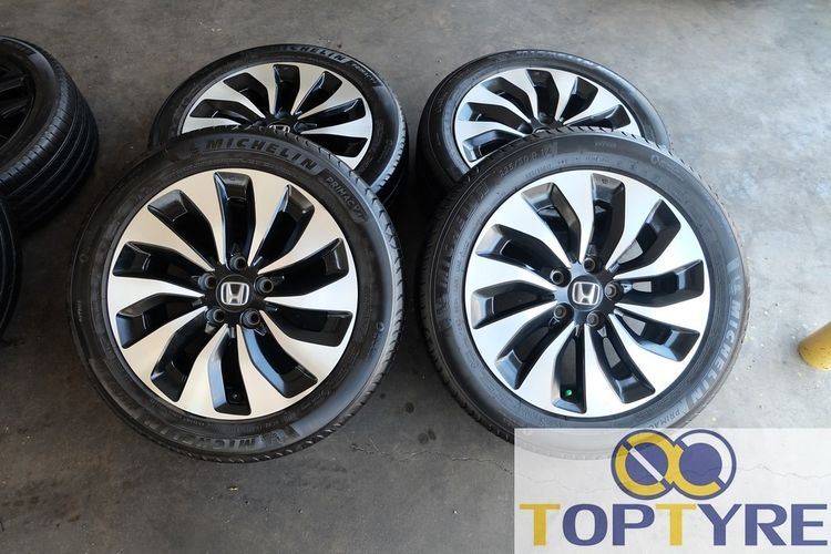 🚘 ล้อ Accord ขอบ17นิ้ว + ยาง Michelin  Primacy4 TOP ขนาด 225 50R17  ปี22 🌈