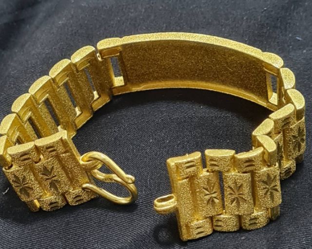 สร้อยขเอมือทอง ลายมังกร (วัสดุทดแทนทองเป็นนวตกรรมใหม่ทองทอง) ใส้สวย เส้นใหญ่ รูปที่ 5