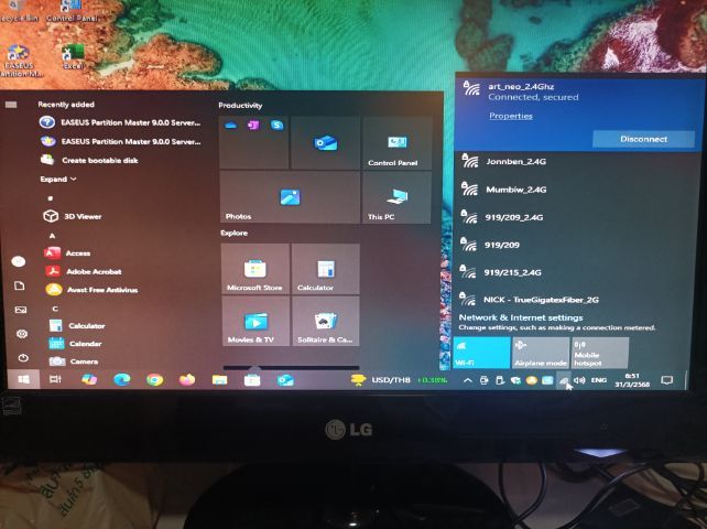 HP Intel Core i3 jen3 ram 6 G. hd 1000 GB. Intel HD Graphic อุปกรณ์ ครบ รูปที่ 12