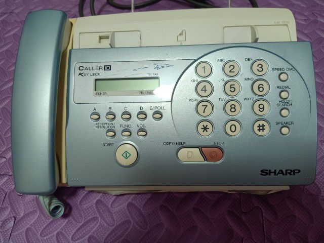 ขายแฟกซ์ ยี่ห้อ ชาร์ป รุ่น FO31 สภาพดี เสียบปลั๊กไฟเข้าเพื่อทำงาน ใช้โทรออก รับเข้าได้ รูปที่ 4