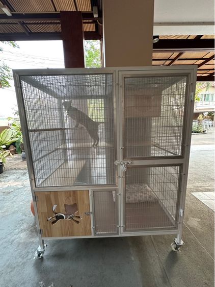 บ้านสุนัข บ้านแมว กรงนกทุกขนาด ทุกแบบราคาส่ง งานสวย วัสดุแข็งแรง ทำสร้างทุกขนาด รั่วกั้นสุนัข คอก และอื่นๆ เหล็ก สแตนเลส บ้านเณ่อร่า รูปที่ 17