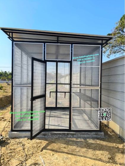 บ้านสุนัข บ้านแมว กรงนกทุกขนาด ทุกแบบราคาส่ง งานสวย วัสดุแข็งแรง ทำสร้างทุกขนาด รั่วกั้นสุนัข คอก และอื่นๆ เหล็ก สแตนเลส บ้านเณ่อร่า รูปที่ 8