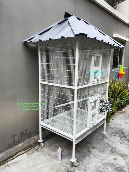 บ้านสุนัข บ้านแมว กรงนกทุกขนาด ทุกแบบราคาส่ง งานสวย วัสดุแข็งแรง ทำสร้างทุกขนาด รั่วกั้นสุนัข คอก และอื่นๆ เหล็ก สแตนเลส บ้านเณ่อร่า รูปที่ 9
