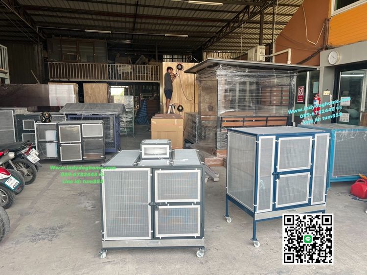 บ้านสุนัข บ้านแมว กรงนกทุกขนาด ทุกแบบราคาส่ง งานสวย วัสดุแข็งแรง ทำสร้างทุกขนาด รั่วกั้นสุนัข คอก และอื่นๆ เหล็ก สแตนเลส บ้านเณ่อร่า รูปที่ 18