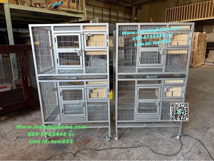 บ้านสุนัข บ้านแมว กรงนกทุกขนาด ทุกแบบราคาส่ง งานสวย วัสดุแข็งแรง ทำสร้างทุกขนาด รั่วกั้นสุนัข คอก และอื่นๆ เหล็ก สแตนเลส บ้านเณ่อร่า รูปที่ 12